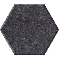 magnetoplan Akustik-Wandpaneele ecoAware, Hexagon, anthrazit – Bild 2