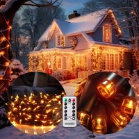 monzana Lichterkette Warmweiß 20m Fernbedienung – Bild 2