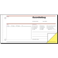 sigel Formularbuch, Kurzmitteilung, 1/3 A4 quer, SD