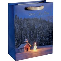 sigel Weihnachts-Geschenktüte, Christmas Chapel, groß