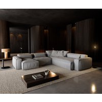 DELIFE Freestyle Cozy Ecksofa Grau – Bild 2
