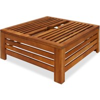 Deuba Schirmständer Abdeckung Akazienholz FSC -zertifiziert 62x62x26cm