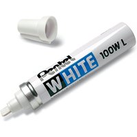 Pentel Weißer Permanent-Marker X100WL, Keilspitze, weiß
