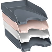 CEP Briefablage MINERAL, DIN A4, 4er Set, farbig sortiert