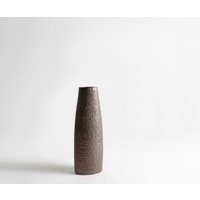Vase Conico B13 x T7 x H35 cm Aluminium Hämatit Gegossen