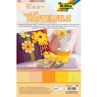folia Bastelfilz TON-IN-TON MIX, 200 x 300 mm, gelb – Bild 2