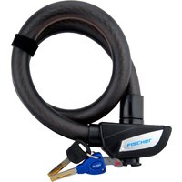 FISCHER Seil-Fahrradschloss, Länge: 850 mm, schwarz – Bild 2