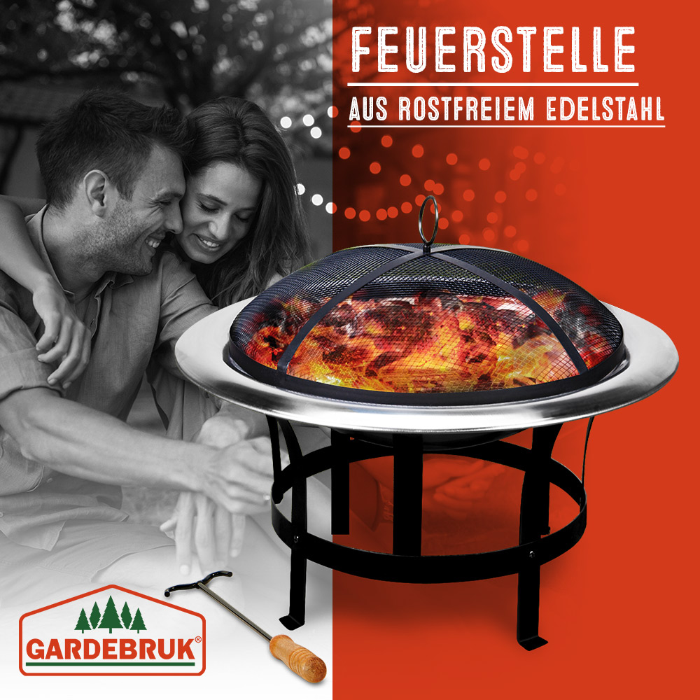 Gardebruk Feuerschale Edelstahl Ø75cm – Bild 3