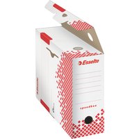 Esselte Archiv-Schachtel SPEEDBOX, DIN A4, weiß/rot, (B)100mm – Bild 2