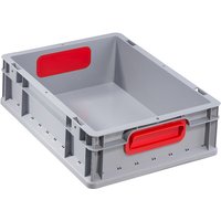 allit Transportbehälter ProfiPlus EuroBox 412, grau/rot