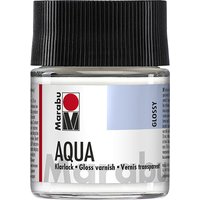 Marabu Klarlack Aqua, transparent-glänzend, 50 ml, im Glas