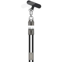 ANSMANN Smartphone Lanyard Kabel, USB-C - Lightning, schwarz – Bild 2