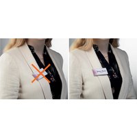 DURABLE Namensschild, mit Magnet, 90 x 54 mm, verdrehsicher