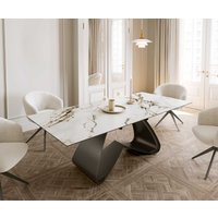 DELIFE Edge Esstisch Keramik Grau – Bild 2