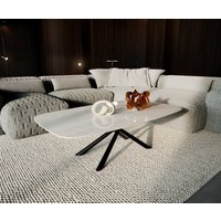 DELIFE Edge Couchtisch Keramik Schwarz