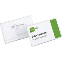 DURABLE Namensschild, mit Wellennadel, 90 x 54 mm