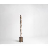 Figur Statera B12 x T12 x H131 cm Aluminium Aurum Satin Handgemacht