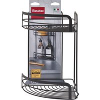 Metaltex SC-6465304 Eckregal schwarz – Bild 2