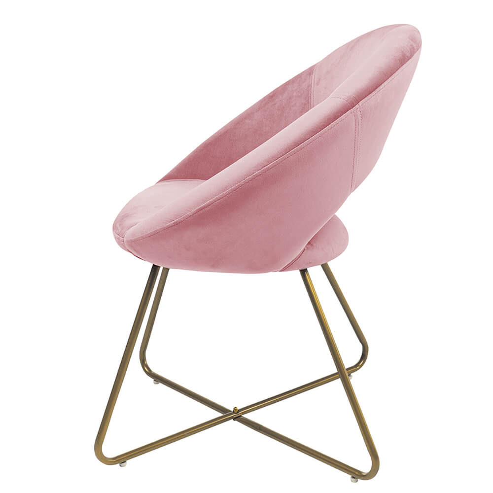 Home Deluxe 4058166184573 Samtstuhl Rosa – Bild 4