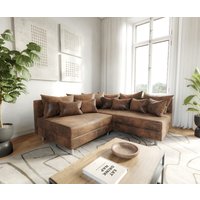 DELIFE Clovis Ecksofa Braun Rechts – Bild 2