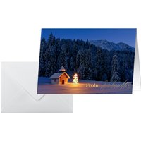 sigel Weihnachtskarte, Christmas Chapel, A6 quer (A5) – Bild 2