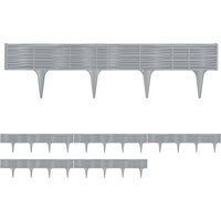 Deuba Beeteinfassung 3er-Set Grau 11,7m