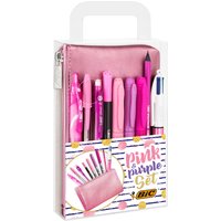 BIC Schreibset, PINK & PURPLE, mit Schlamper-Etui, 10-teilig – Bild 2
