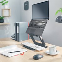 LEITZ Notebook-Ständer Ergo, aus Kunststoff, dunkelgrau – Bild 2