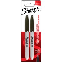 Sharpie Permanent-Marker FINE, 2er Blister, schwarz