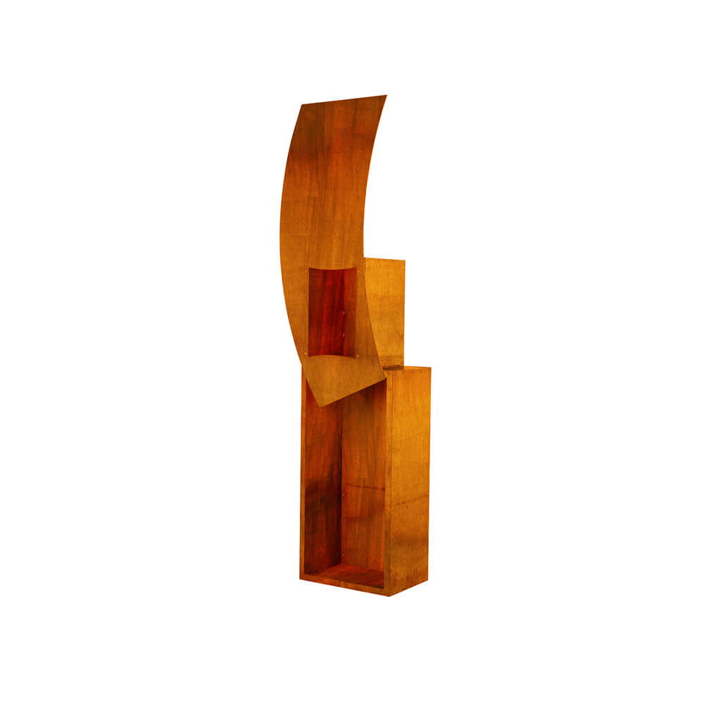 Gartenkamin mit Holzlager SWING - Made in Germany – Bild 4