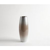 Vase Velino B24 x T24 x H60 cm Glas Mokka Opal Handgemacht
