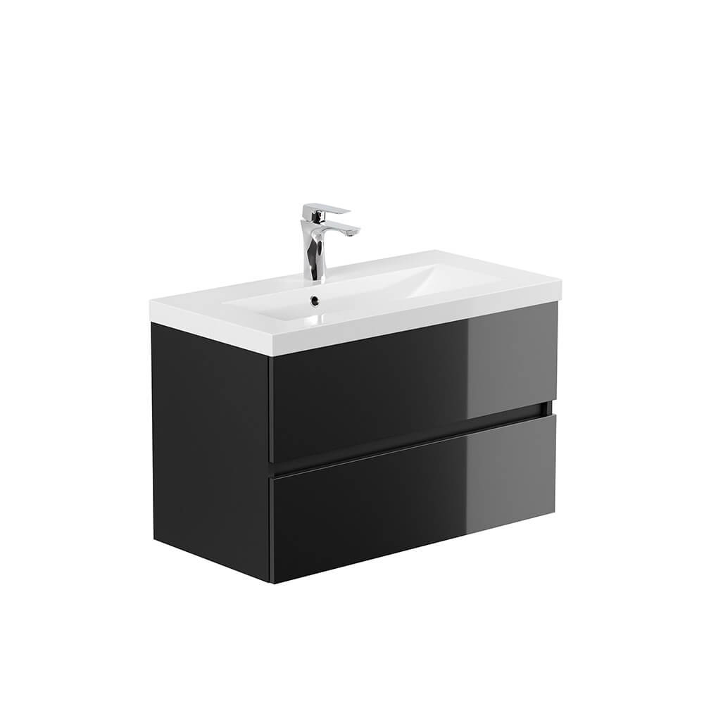 Home Deluxe 4058166278005 Badmöbelset Schwarz – Bild 3
