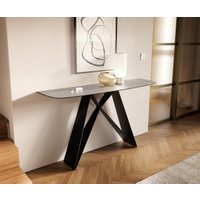 DELIFE Edge Konsolentisch Keramik Grau – Bild 2