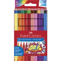 FABER-CASTELL Fasermaler GRIP, 20er Etui