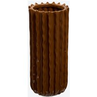 Vase mit gewellten Rillen, ca. 30,5x13x13 cm