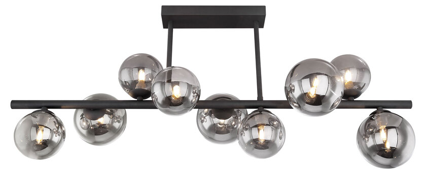 GLOBO LED Retrofit Deckenlampe Riha 86x30cm 35,8cm schwarz /grau – Bild 4