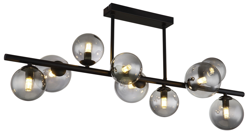 GLOBO LED Retrofit Deckenlampe Riha 86x30cm 35,8cm schwarz /grau – Bild 6