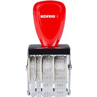 Kores Datumstempel, Monate in Buchstaben, 4 mm