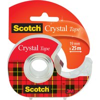 Scotch Klebefilm Crystal Clear 600, inkl. Handabroller
