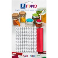 FIMO Stempelset, aus Kunststoff, 88 Zeichen, weiß – Bild 2