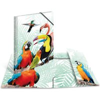HERMA Eckspannermappe Exotische Tiere, A4, Tropendique
