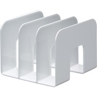 DURABLE Buchstütze TREND, Kunststoff, 3 Fächer, weiß – Bild 2