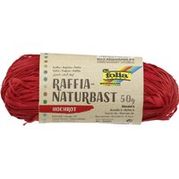 folia Raffia-Naturbast, 50 g, hochrot – Bild 2