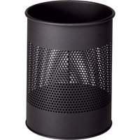DURABLE Papierkorb METALL, rund, 15 Liter, anthrazit