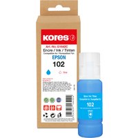 Kores Tintenflasche G1642C ersetzt EPSON 102, cyan