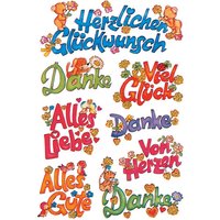 HERMA Sticker DECOR, Glückwünsche