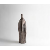 Vase Norevo B15 x T15 x H51 cm Aluminium Hämatit Gegossen