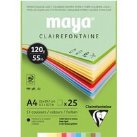 Clairefontaine Tonpapierblock MAYA, DIN A4, 185 g/qm – Bild 2