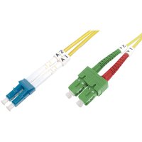 DIGITUS LWL Patchkabel, LC-Duplex - SC-Duplex, OS2, 3,0 m