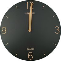 UNiLUX Wanduhr/Quarzuhr SAVANA, Durchmesser: 300 mm, schwarz
